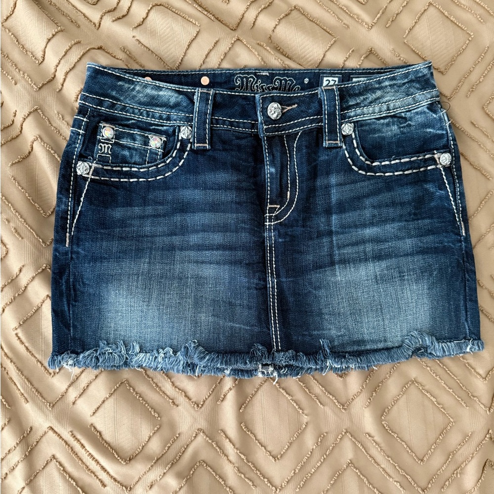 Miss Me Jean Skirt
